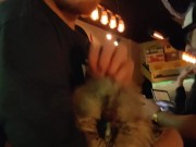 Ginger slowly stroking beautiful  2/16