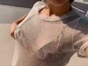 Isizzu is shy & horny with her step Brother in the car on a PUBLIC STREET 1/16