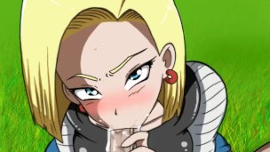 DragonballS Android 18 - POV REAL blowjob By MissKitty2K Gameplay