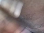 Rubbing on my fat pussy 