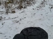 Nerdy Faery Makes A Piss Mess In The SNow 8/16