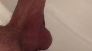 Teen wanks and cums in sink
