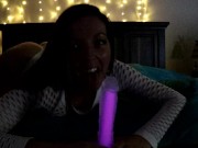 Toy Testing - Glow in the Dark Dildo - Screenshot 7 of 16 - Butt