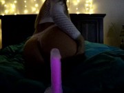 Toy Testing - Glow in the Dark Dildo - Screenshot 9 of 16 - Dildo