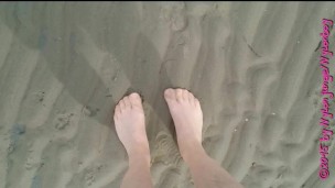 Spaziergang in Nylon am Strand ** Urlaub Wangerland **