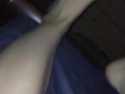 Sexy girl plays with her sexy feet