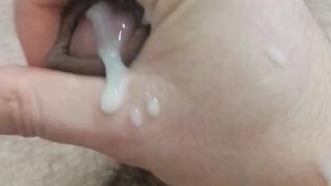 Squirting in the bathtub.