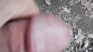 Jerking off outside 