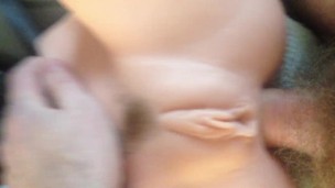 sticking my hard cock in that silicon pussy fucktoy again and jizzing on it