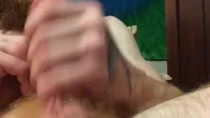 Sounding urethra insertion with anal toy in while jerking cock cumshot fini