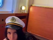 Ненасытная девушка трахнула капитана круизного лайнера 4/16