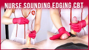 Nurse Urethral Cock Sounding & Edging Handjob to Cum POV CBT | Era