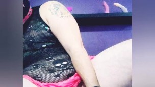 feminine cunt boi takes bigger and bigger cocks before cumming hard