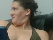 My girls last boob flashing in a busy lobby before her new jewelry 11/16