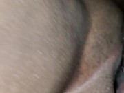 Ebony BBW big clit gets huge pulsating dripping cream pie. ASMR. Close Up.