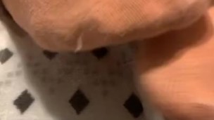 Ebony teen feet up close POV ASMR 