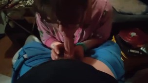 Dick sucking, titty fucking, good time. 