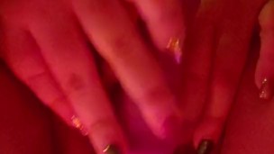Horny girl masturbates