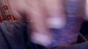 Home alone jerking off my big black cock thinking of you and moaning 