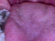 Teen mouth close up 
