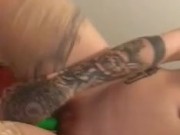 fucking myself with my dildo