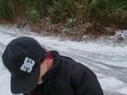 Winter time Public Tampon Insertion - Plastic Applicator 15/16