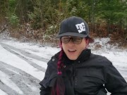 Winter time Public Tampon Insertion - Plastic Applicator 16/16