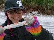 Winter time Public Tampon Insertion - Plastic Applicator 3/16