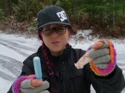 Winter time Public Tampon Insertion - Plastic Applicator 7/16