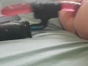 Daddy fucking my pussy with a fuck saw 