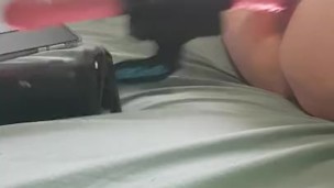 Daddy fucking my pussy with a fuck saw 