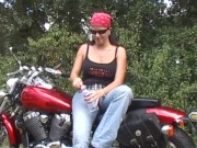 Two Babes get fucked HARD on motorcycles by The Original MILF Hunter 5/16
