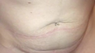After I pee’d my husband pissed on my pussy, J/O w/ Cumshot & licked up Cum