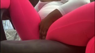 Indian BBW Desi Finger Bangs Herself In Her Gym Clothes POV