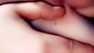 Fat Girl Licking Her Own Nipples 