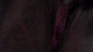Making my pussy grip while caressing my clit 