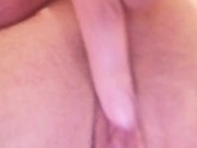 Touching my pussy at bathroom! 