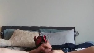 Pup Buttons fucks himself with tail plug and dildo until cumming (part 1)