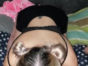 Fucked in my dress and boots while wearing Victoria Secret thong cumshot 6/16