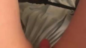 BBW Trans girl uses vibrator 