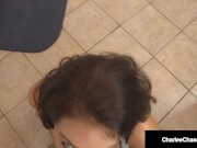 Dick Milking stepmommy Charlee Chase Gets Cum On Her Stomach! 9/16