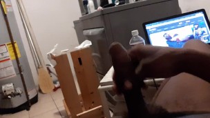 Young BBC uncircumcised masterbation load of cum