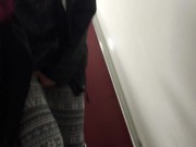 Fingering My Asshole While I Piss In The Movie Theatre Restroom 2/16