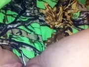 Rubbing my pregnant pussy