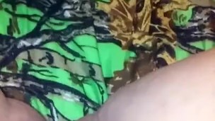 Rubbing my pregnant pussy