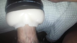 Pinoy First time using new fleshlight inside school bathroom creampie pt2