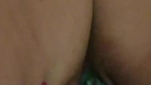 Putting Ridley in my tight pussy