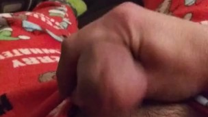 Just a quick cum on the couch in my pajamas (POV J/O)