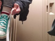 Nerdy Faery's Power Piss MESS At The Urinal 13/16