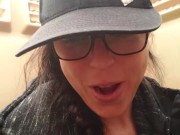 Nerdy Faery's Power Piss MESS At The Urinal 16/16